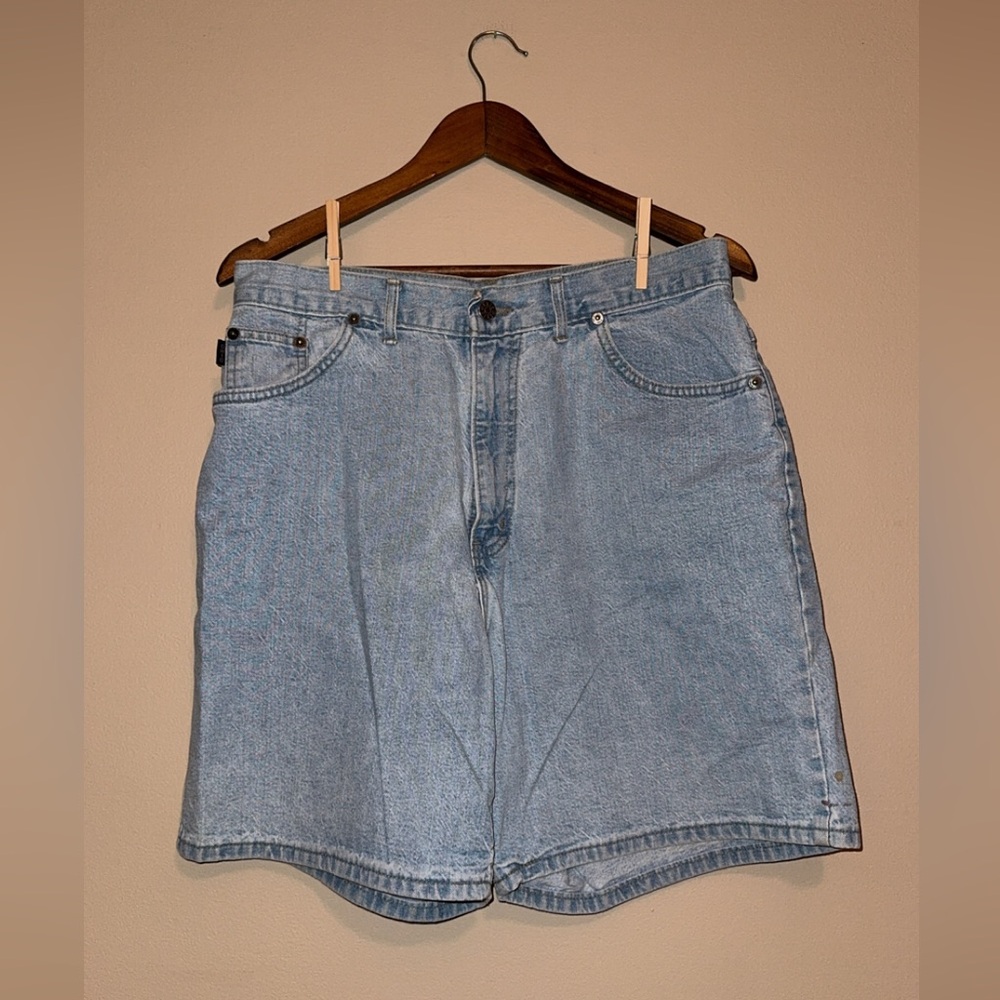 Chic Vintage Light Blue Jean Shorts
